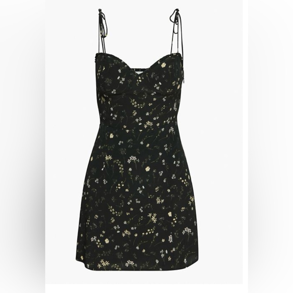 Aritzia Wilfred New Fable Dress Size 0 Black/Cloudy Lilac